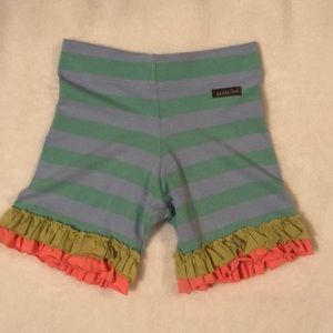 EUC! Matilda Jane Shorts Green and Blue St…